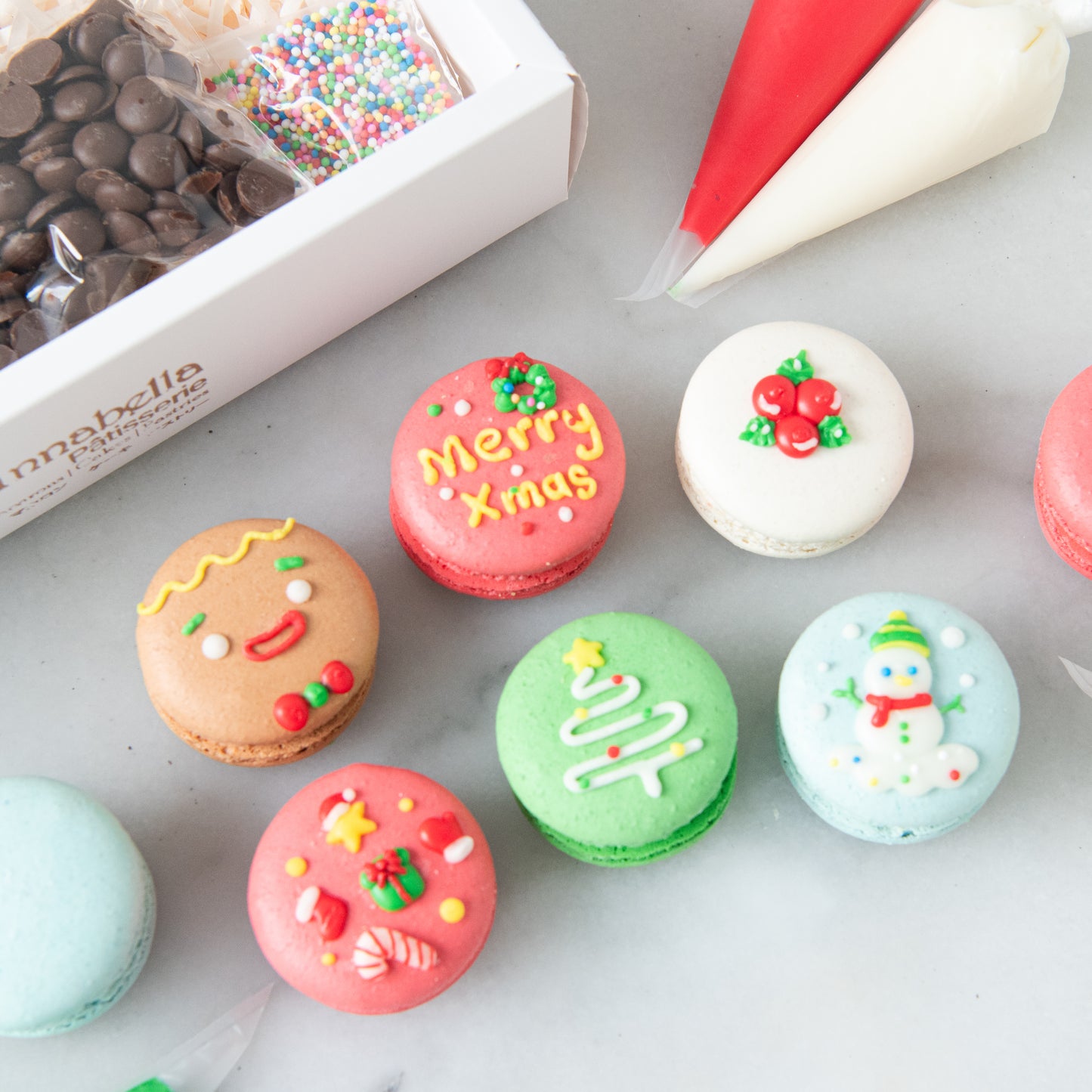 Ho ho ho! Merry Christmas | Christmas DIY Macaron Set | $21.80 Nett