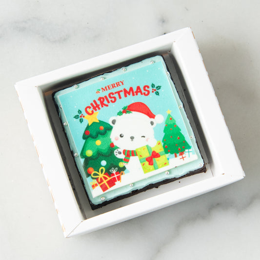 Ho Ho Ho! Merry Christmas | Christmas Petite Brownie 8x8 | $9.80 Nett