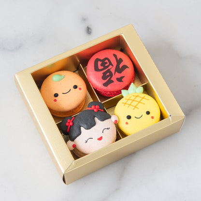 Happy New Year! | 4in1 Lucky Girl Macarons in Gift Box | $15.80 Nett
