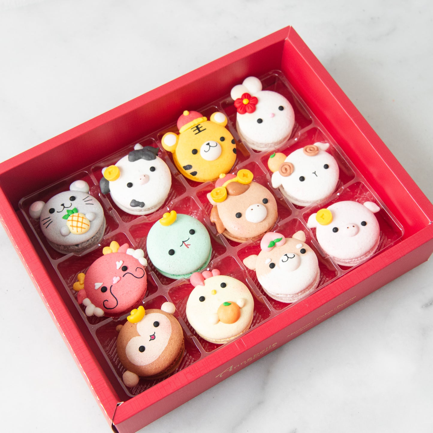 Happy New Year! | 12in1 Zodiac's Macaron in Gift Box | $61.80 Nett