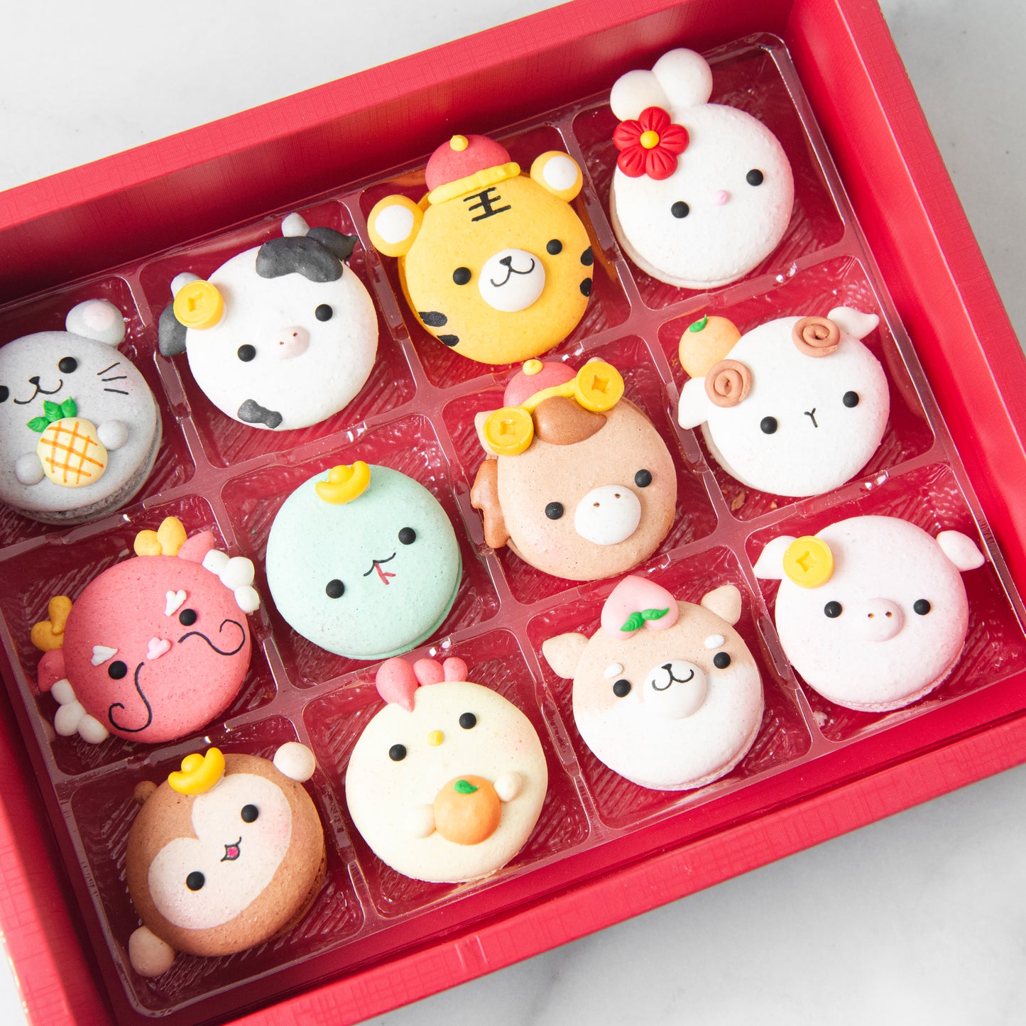 Happy New Year! | 12in1 Zodiac's Macaron in Gift Box | $61.80 Nett