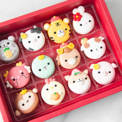 Happy New Year! | 12in1 Zodiac's Macaron in Gift Box | $61.80 Nett