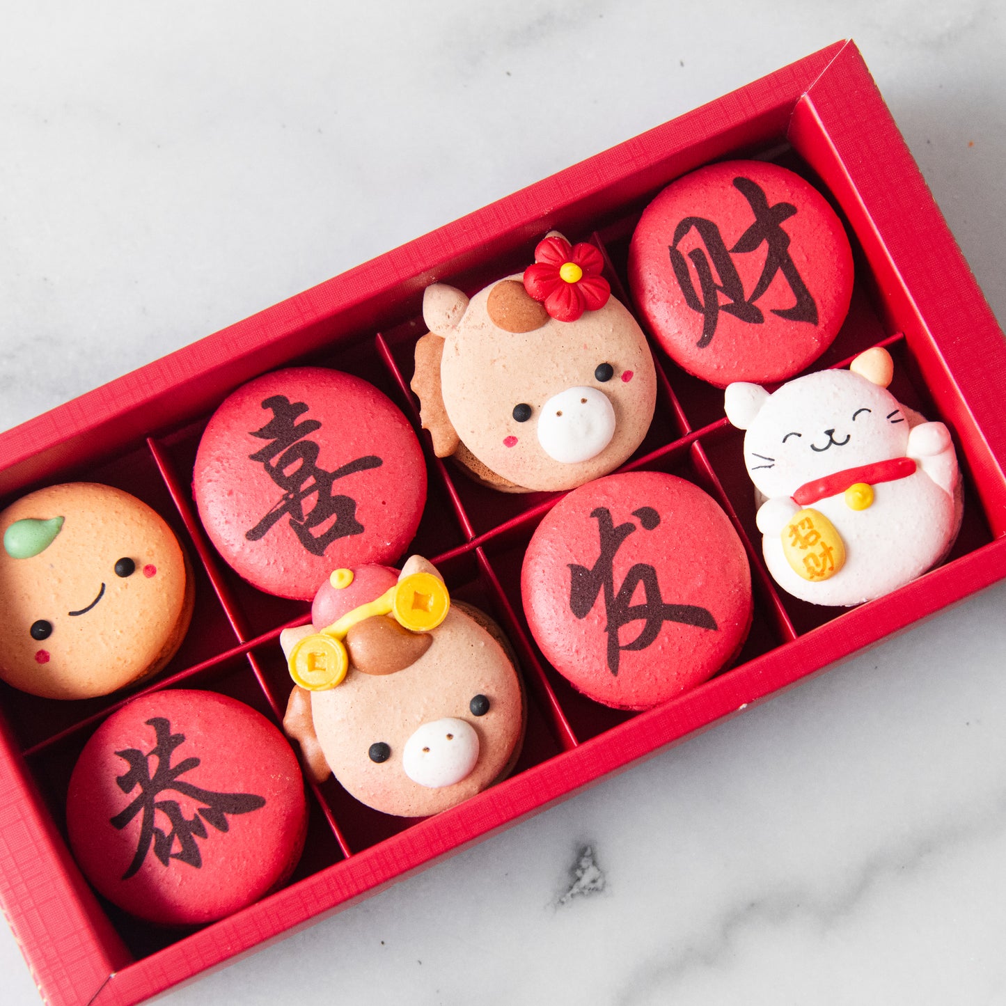 Happy New Year! | 8in1 Fortune Macaron In Gift Box | $33.80 Nett