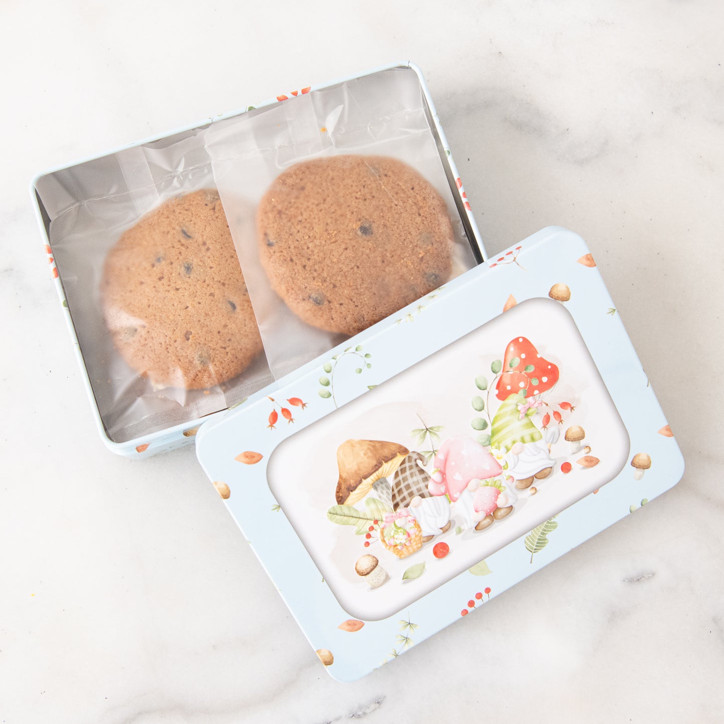 Ho Ho Ho! Merry Christmas | Chocolate Chip Cookies 1pc x 6 packs (Individual Packed) In Tin Box | Halal Certified | Limited Qty 1st 100 Order | $9.90 Nett