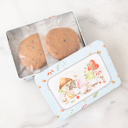 Ho Ho Ho! Merry Christmas | Chocolate Chip Cookies 1pc x 6 packs (Individual Packed) In Tin Box | Halal Certified | Limited Qty 1st 100 Order | $9.90 Nett