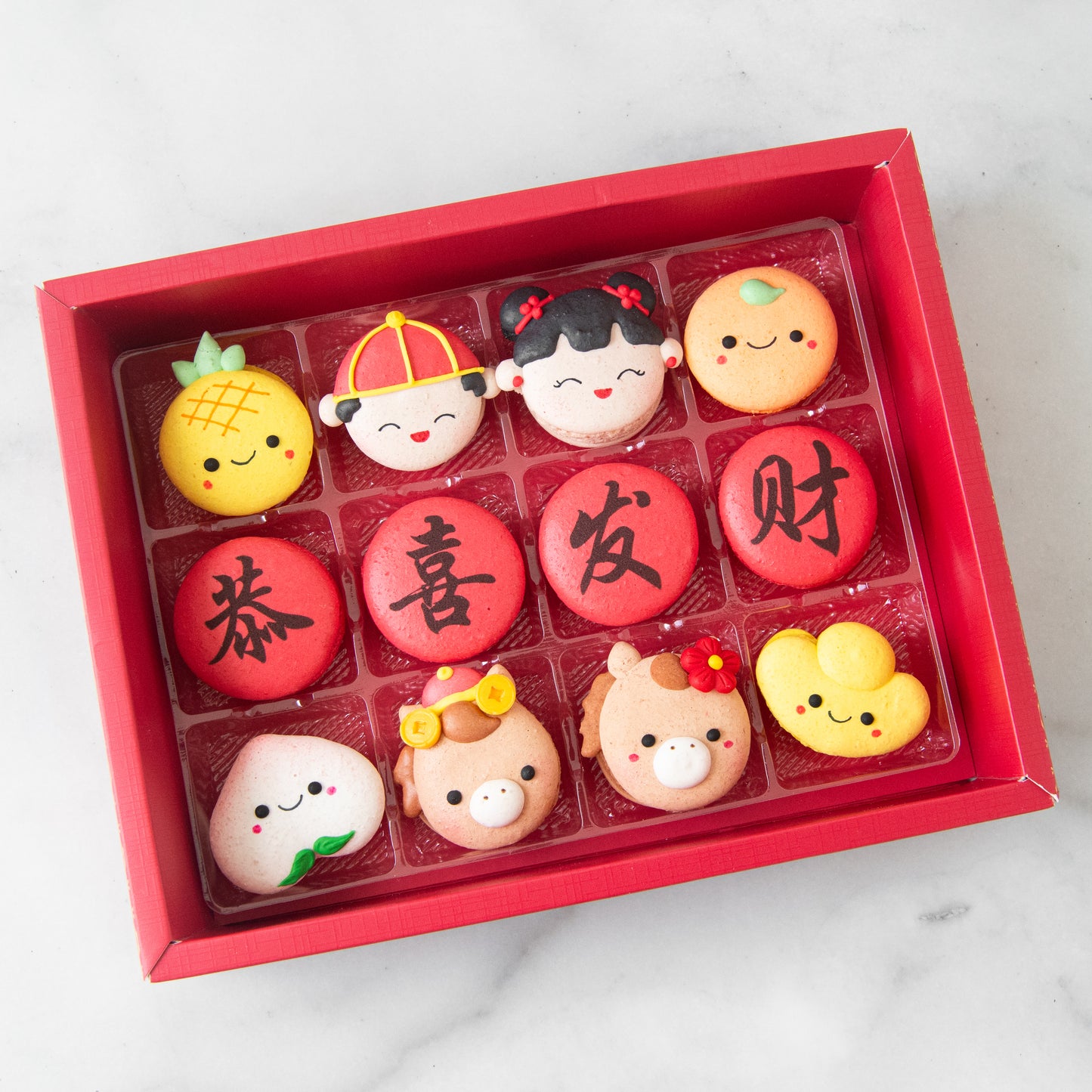 Happy New Year! | 12in1 Fortune Macaron in Gift Box | $48.80 Nett