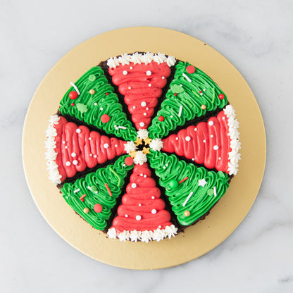 Ho Ho Ho! Merry Christmas | Christmas Tree Brownie In Gift Box | $55.80 Nett