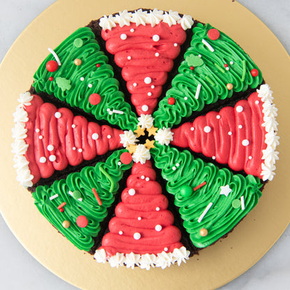 Ho Ho Ho! Merry Christmas | Christmas Tree Brownie In Gift Box | $55.80 Nett