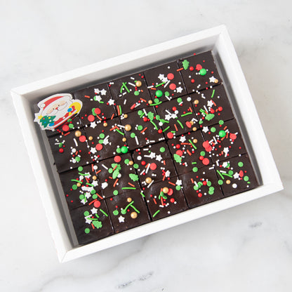 Ho Ho Ho! Merry Christmas | Christmas Theme 20in1 Brownie In Gift Box | $23.80 Nett