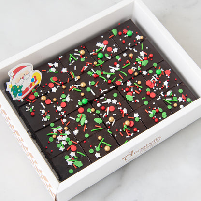 Ho Ho Ho! Merry Christmas | Christmas Theme 20in1 Brownie In Gift Box | $23.80 Nett