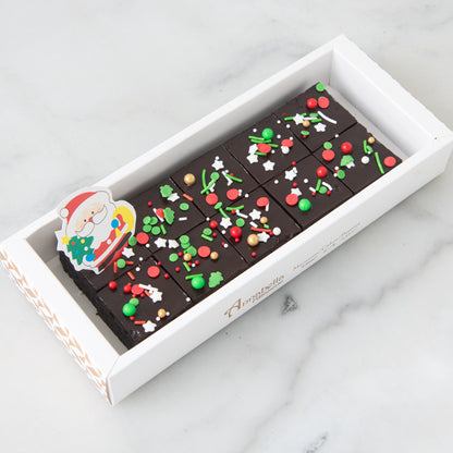 Ho Ho Ho! Merry Christmas | Christmas Theme 10in1 Brownie In Gift Box | $12.80 Nett