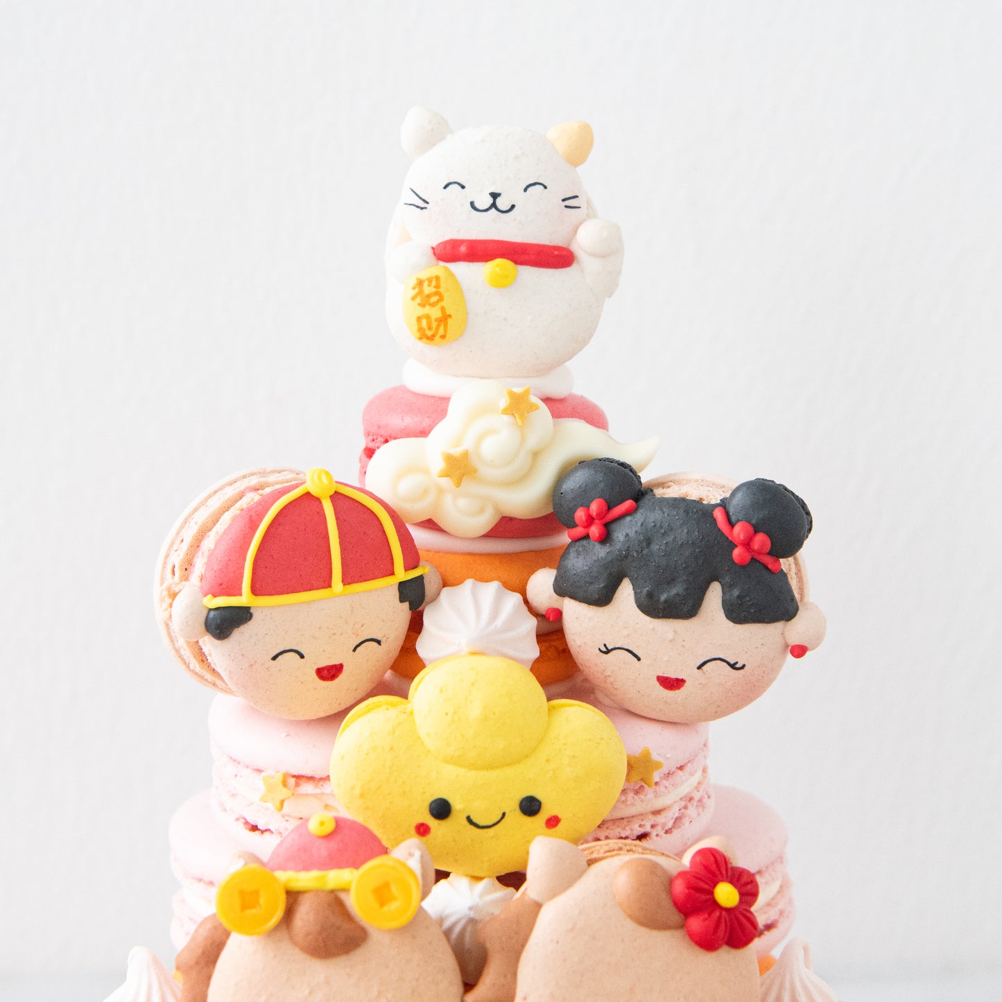 Happy New Year! | Prosperous Macaron Tower In Gift Box | $158 Nett