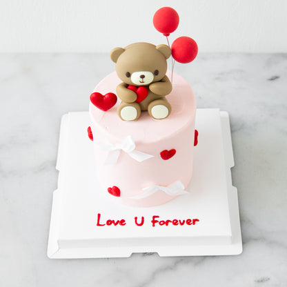 Happy Valentine's Day! | 4inch Endless Romance Bear Cake | $68.80 Nett
