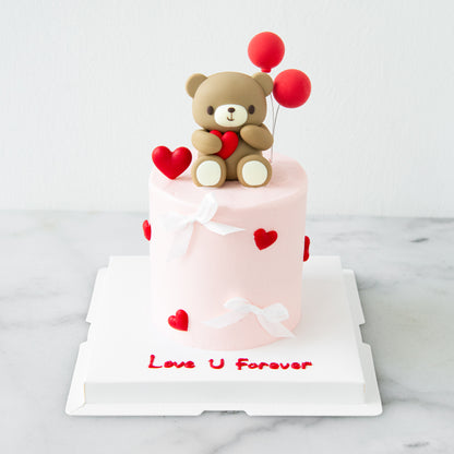 Happy Valentine's Day! | 4inch Endless Romance Bear Cake | $68.80 Nett