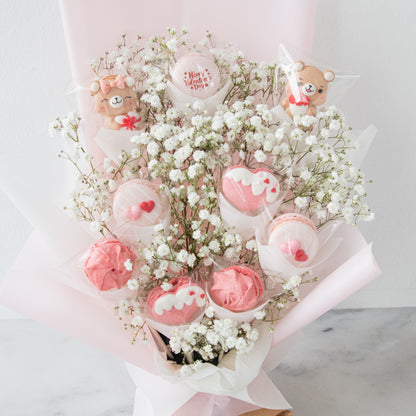 Happy Valentine's Day! | Beary Lovely Macaron Bouquet | $138 Nett