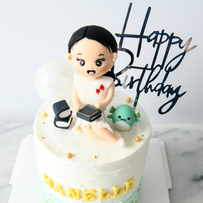 Customized Cake- Cute Little Girl Cake