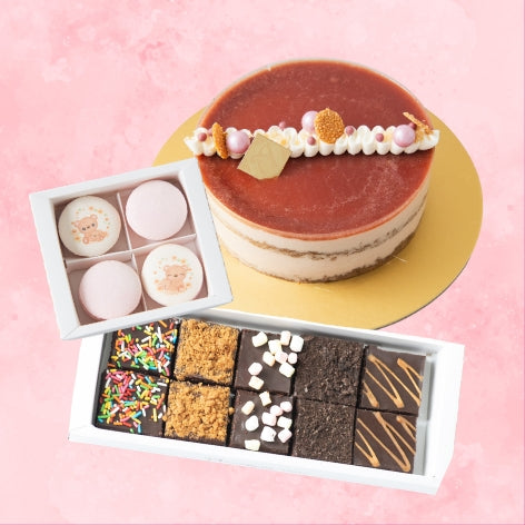 Bundle Set - Strawberry-licious Cake+Brownie 10pcs+4in1 Bear-y Sweet Treat | $63.80 Nett
