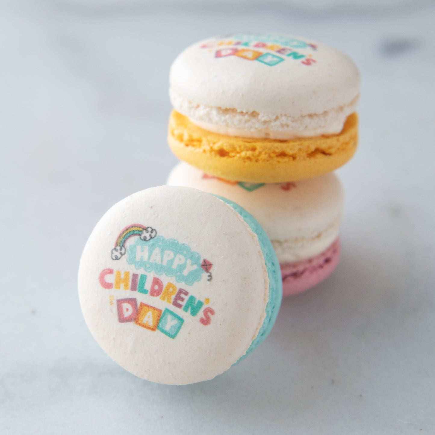 Happy Children's Day | 2 pcs macaron set  | Early Bird Special | Price $7.80 nett