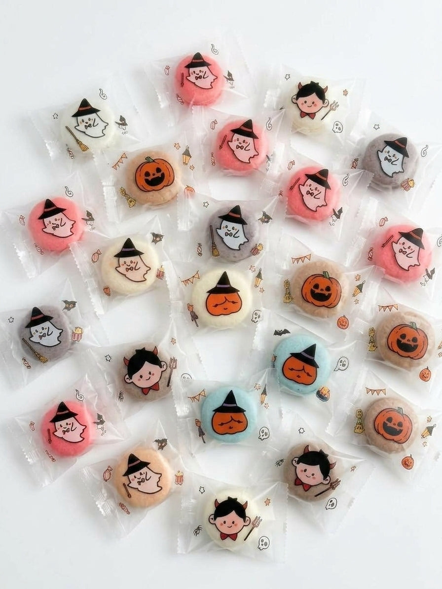 Happy Halloween l Assorted macaron 1pc x 20 packs (Individual Packed) | Halal Certified | Limited Qty 1st 100 Order | $39.80 Nett