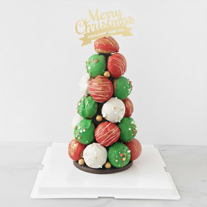 Ho ho ho! Merry Christmas | Christmas Croquembouche Choux Puff Tower | $158 Nett