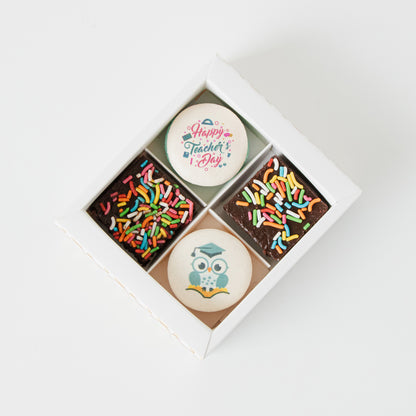 Happy Teacher's Day | Educator's Special Macaron Brownie Set  | Price $11.80 nett