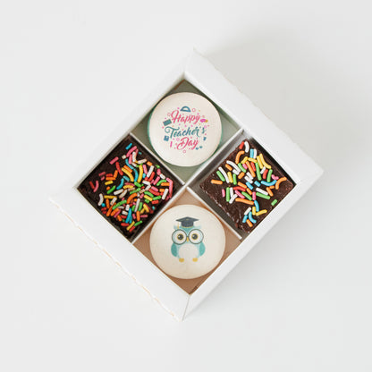 Happy Teacher's Day | Educator's Special Macaron Brownie Set  | Price $11.80 nett
