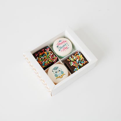 Happy Teacher's Day | Educator's Special Macaron Brownie Set  | Price $11.80 nett