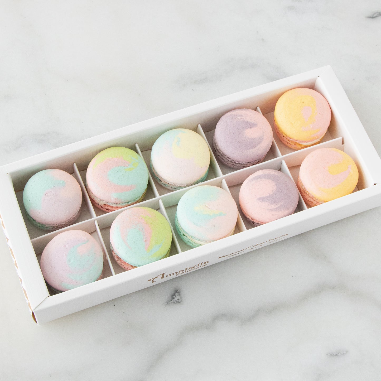 10pcs Marvelous Macarons (Marvelous 1) in Gift Box and Paper Bag | Perfect Gift Choice