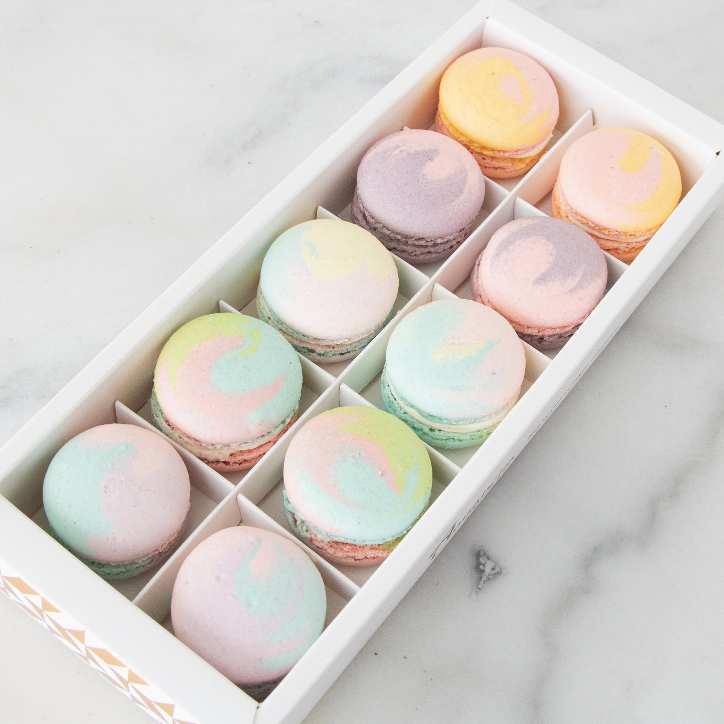 10pcs Marvelous Macarons (Marvelous 1) in Gift Box and Paper Bag | Perfect Gift Choice