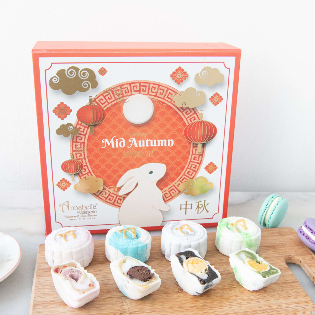 Happy Mid Autumn | Limited Edition Snowskin Truffle Mooncakes 8 pcs set | $55.80 (U.P $128.00)