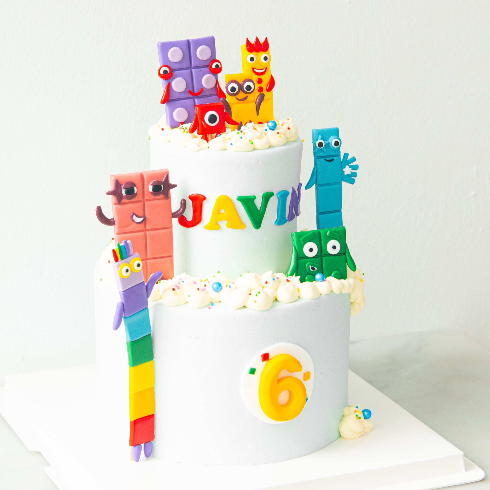Customized Cake - Number Blocks
