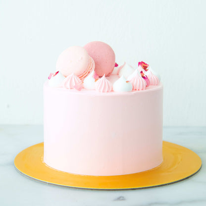 Happy Mom's Day | Lychee Sakura Cake and Bouquet Bundle | $169.80 Net