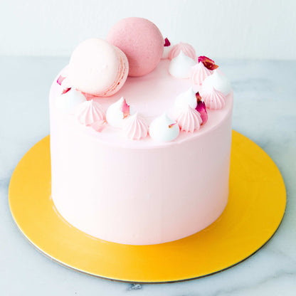 Happy Mom's Day | Lychee Sakura Cake and Bouquet Bundle | $169.80 Net