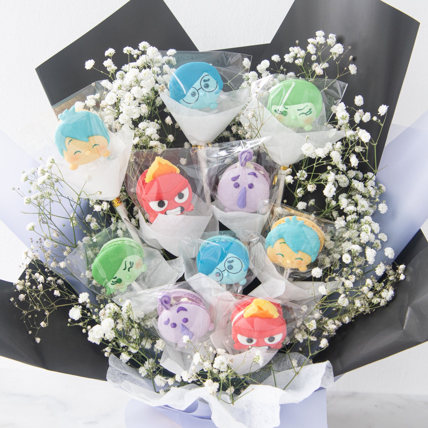 Disney Inside Out Macaron Bouquet Set | $128 Nett