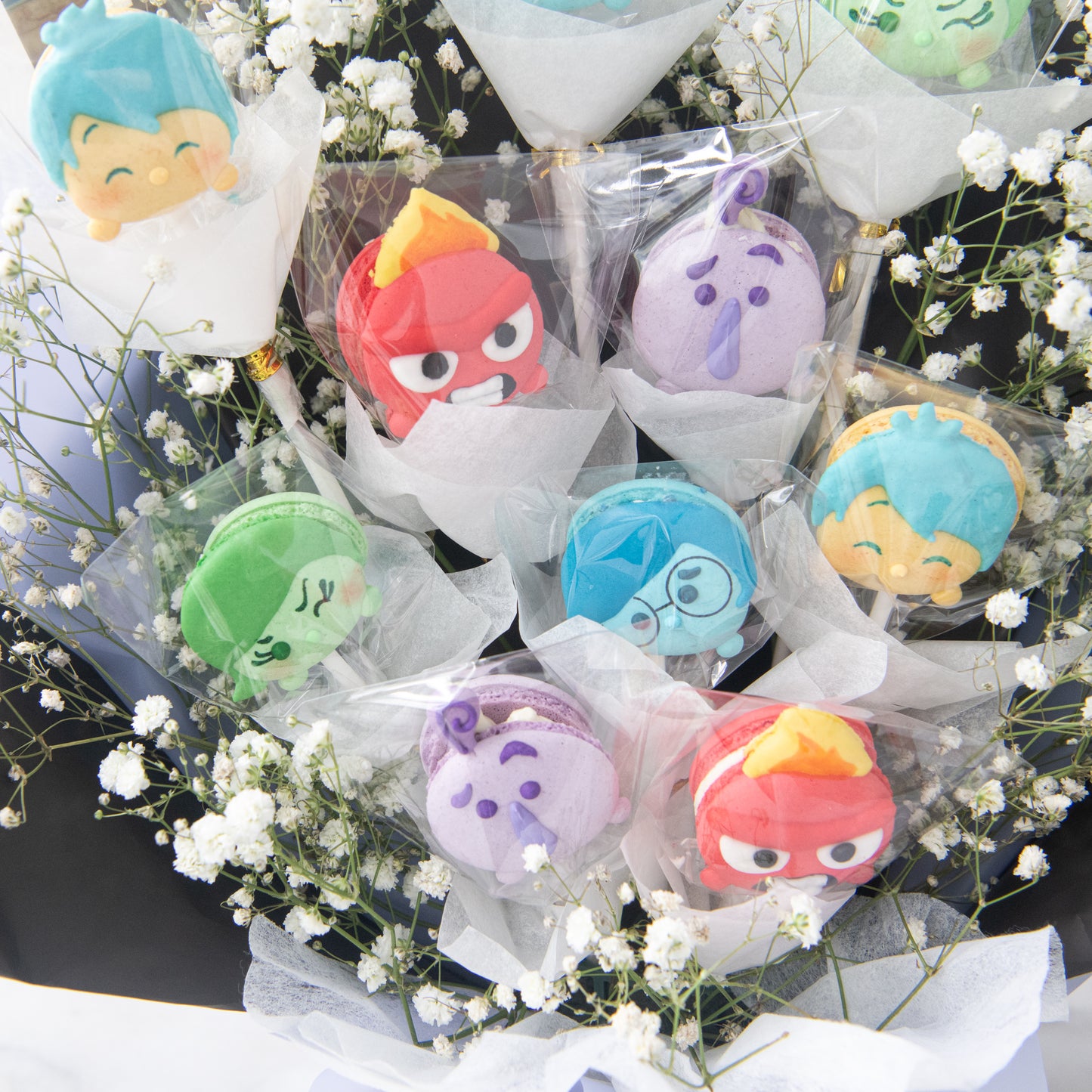 Disney Inside Out Macaron Bouquet Set | $128 Nett