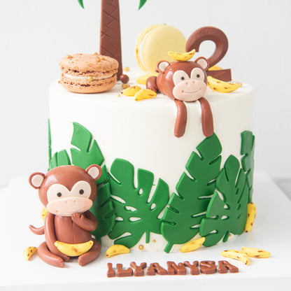 Customized Cake - Monkey & Bananas