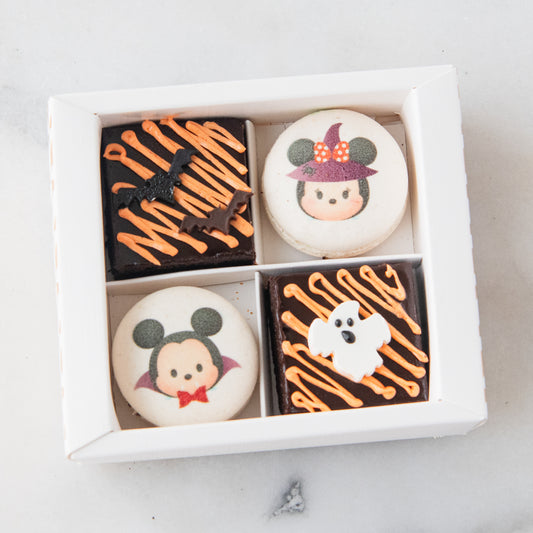 Happy Halloween | Disney Not So Spooky 4 pcs Macaron Brownie | $9.80 Nett