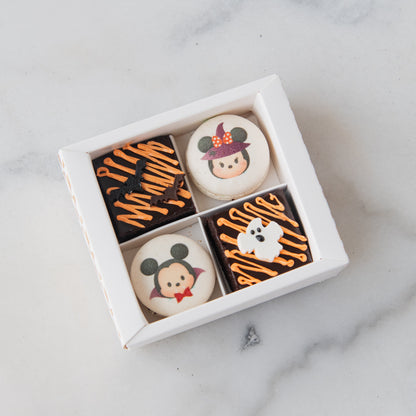 Happy Halloween | Disney Not So Spooky 4 pcs Macaron Brownie | $9.80 Nett