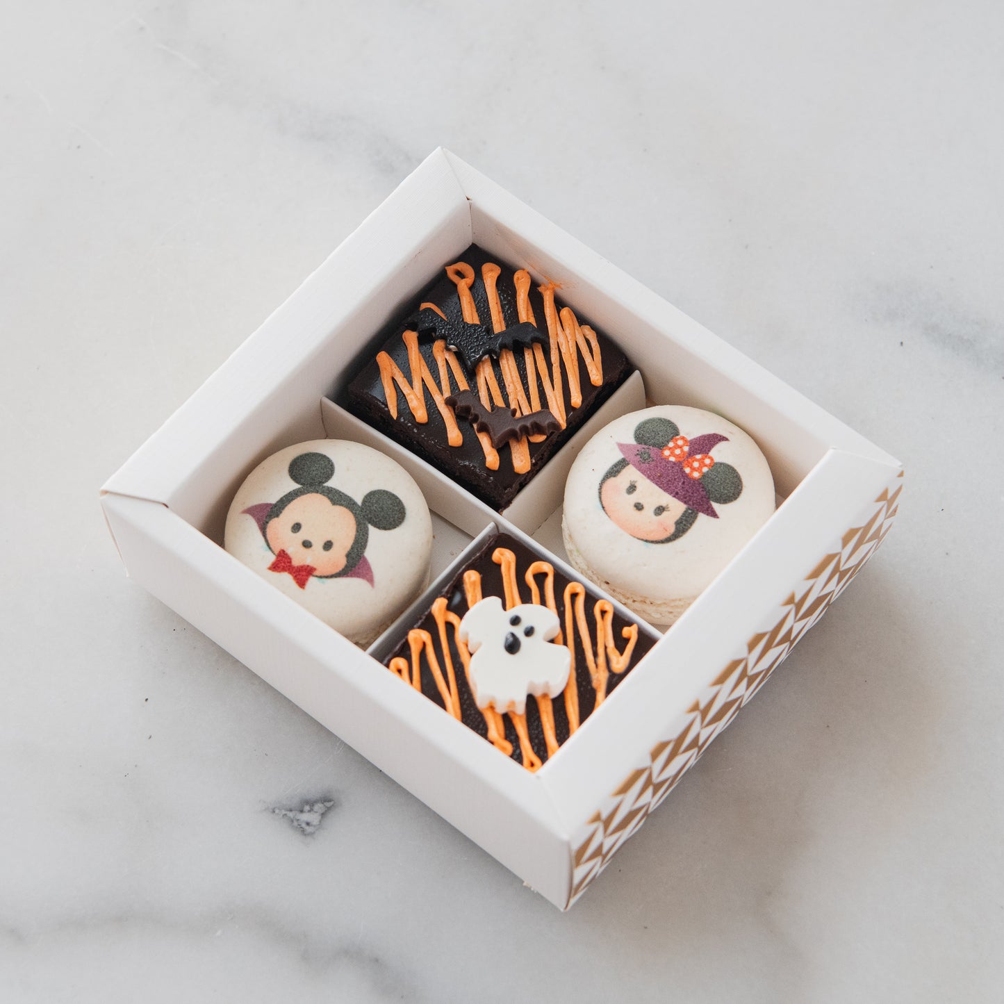 Happy Halloween | Disney Not So Spooky 4 pcs Macaron Brownie | $9.80 Nett