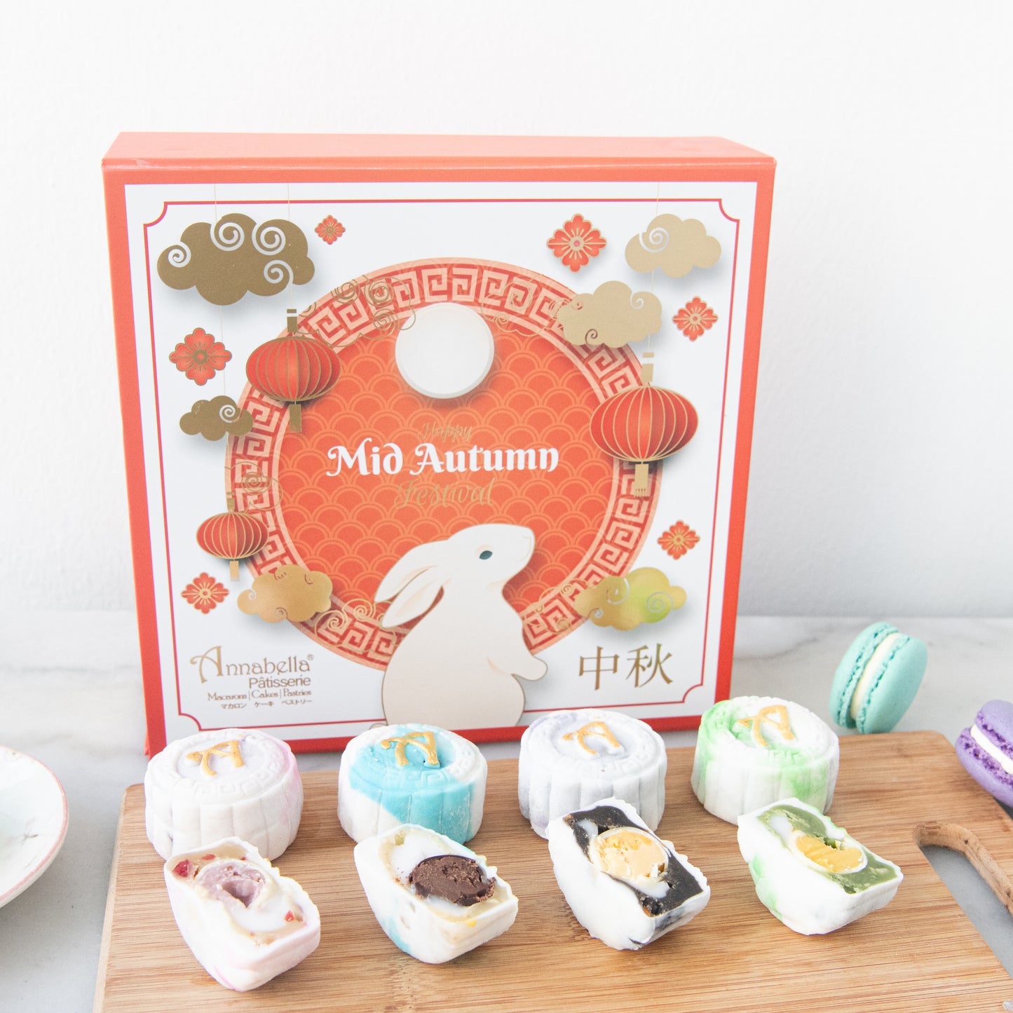 Happy Mid Autumn | Limited Edition Snowskin Truffle Mooncakes 8 pcs set | $55.80 (U.P $150.00)