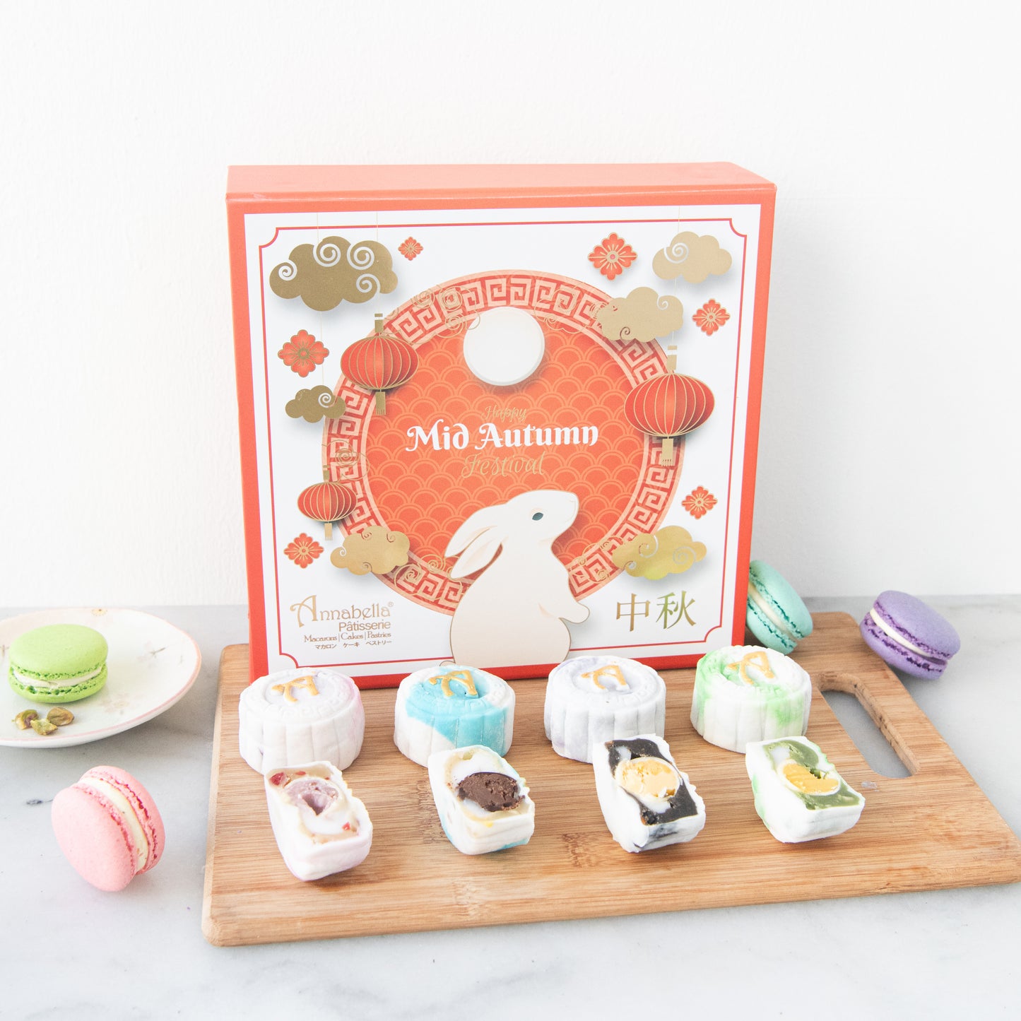 Happy Mid Autumn | Limited Edition Snowskin Truffle Mooncakes 8 pcs set | $55.80 (U.P $150.00)