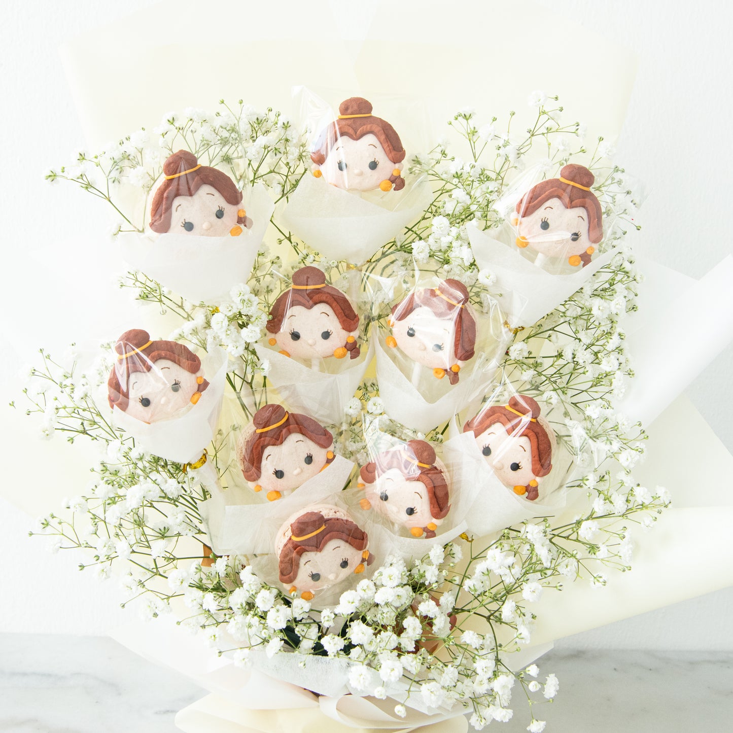 Disney Tsum Tsum Princess Belle Macaron Bouquet | $138 Nett