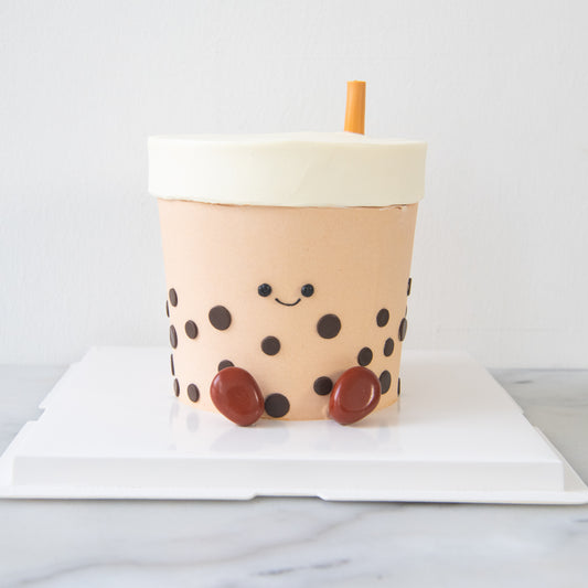 *New* Smiley Bubble Tea Cake 7'' | $198 Nett