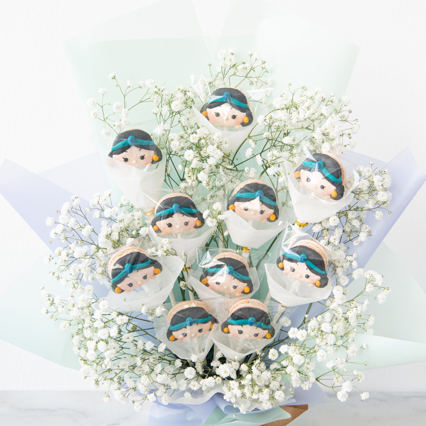 Disney Tsum Tsum Princess Jasmine Macaron Bouquet | $138 Nett