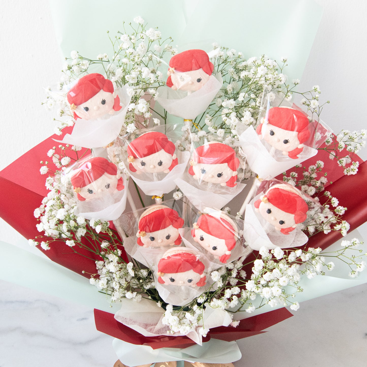 Disney Tsum Tsum Princess Ariel Macaron Bouquet | $138 Nett