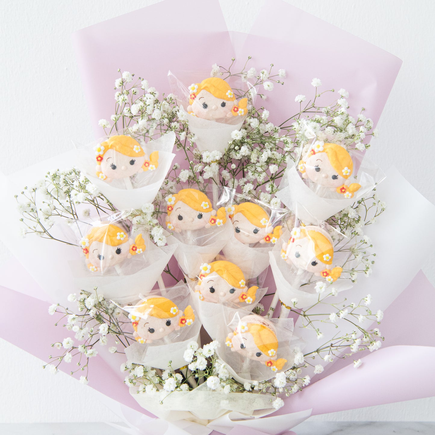 Disney Tsum Tsum Princess Rapunzel Macaron Bouquet | $138 Nett