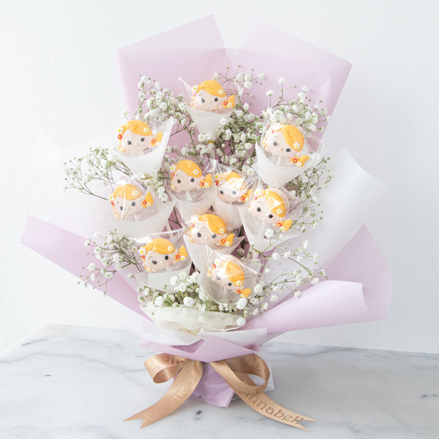 Disney Tsum Tsum Princess Rapunzel Macaron Bouquet | $138 Nett