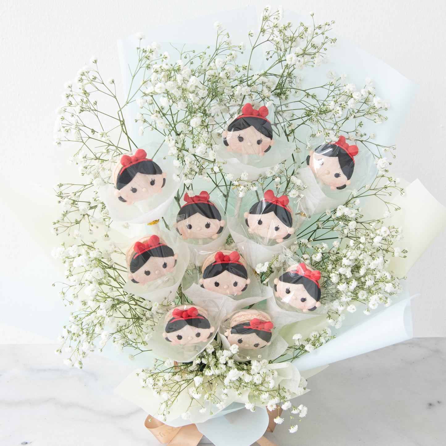 Disney Tsum Tsum Princess Snow White Macaron Bouquet | $138 Nett