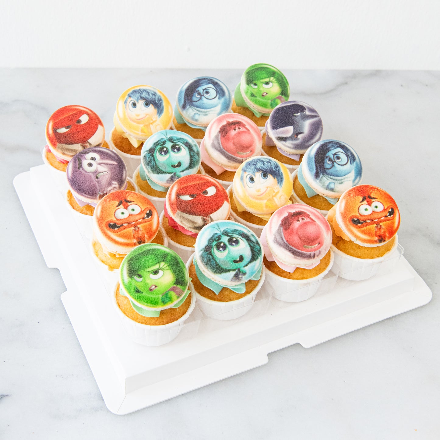 Disney Inside Out 16pcs Cupcake Macaron Set | $68.80