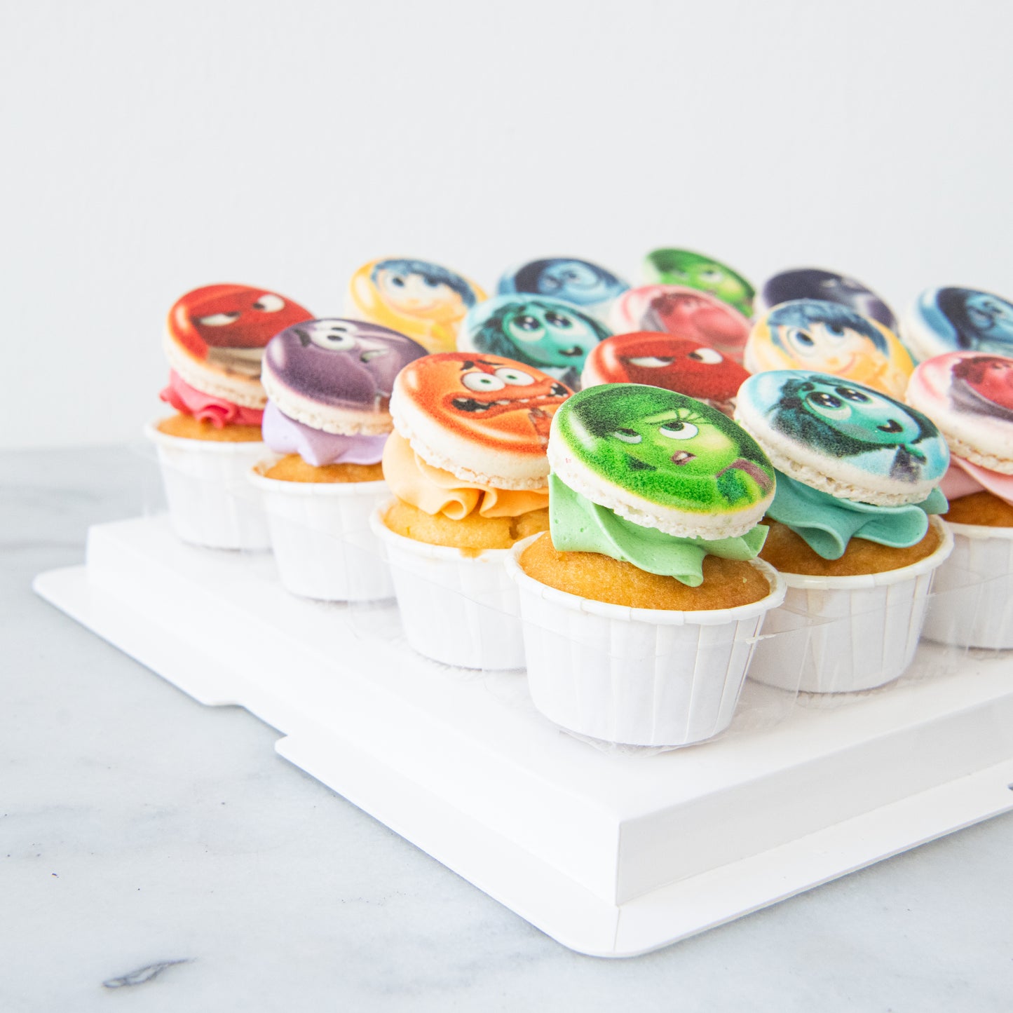 Disney Inside Out 16pcs Cupcake Macaron Set | $68.80